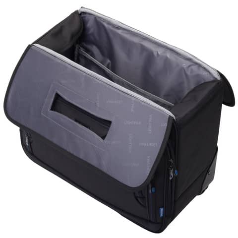 Borsa pilota con trolley Lightpak PIONEER in poliestere 47x27x38 cm nero 46108